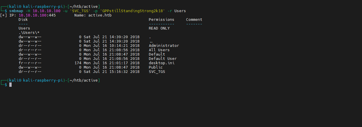 Complete SMB enumeration results summary